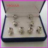 VAGULA New Quality Knot Cufflinks Collar Studs Buttons Hl161283