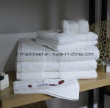 100% Cotton 5 Star Hotel Towel/32s/2 Hotel Towel Set, White Color Hotel Bath Towel