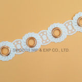 Metal Tape Embroidery Eyelet Lace Trim Clothes Textile Cotton Fabric