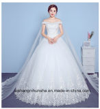 Strapless Sexy Shawl Bridal Gown Princess Lace Wedding Dress