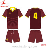 Healong OEM Sportswear Dri Fit Sublimation Football Jersey China (HL00006)