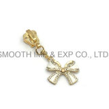 Fashion Metal Pearl Diamond Rhinestone Zipper Puller Slider Garment Accessories