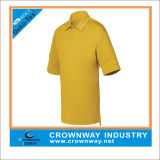 Basic Design Men Golf Wear Polo Tshirt with Honeycomb Fabric