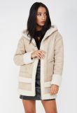 Suede Longline Shearing Hooded Jackets for Women Wholesale Clothing Factory