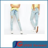 Ripped Skinny Best Girl Jeans Sport Fit Stretch Jeans (JC1358)