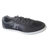 Hot Selling Wholesale Man's Flat Cheap Grey Leather Leisure Shoes