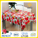 Fashion PVC Printed Transparent Crystal Table Cloth for Home Textile