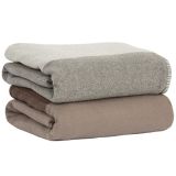 Lightweight Couch Blanket Soft Wool Throw Blanket
