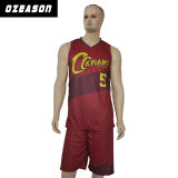 Free Sample Custom Design Maroon Basketball Jersey and Shorts (BK018)