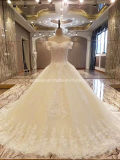 Light Champagne Color Sleeveless Wedding Dress
