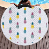 Circle Pineapple Printed Beach Towel