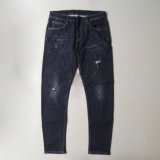Black Color Broken Washing Jeans with Straight Leg for Man (HDMJ0003-17)