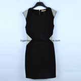 Black Dress Design Wholesale Clothing Women Dresses New Summer with Zipper