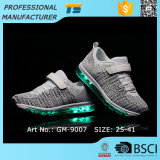 New Style Flyknit Fabric LED Shoes for Children