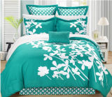7-Piece Four Shams Printed Comforter Bedding Set Decorative Pillow, Queen Size