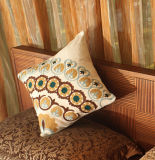 Embroidery Decorative Cushion Fashion Cotton Pilow (YPL-487)