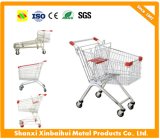 Supermarket Metal Trolley/Cart Equipment Handle Freely
