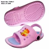 Pink Girl EVA Sandals with Cartoon Charms Upper Decoration