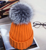 Wholesale High Quality Fox Ball Knitted Hat
