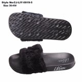 Women Slipper Sandal, EVA Sole Plush Fur Slippers