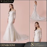 New Model Elegant Ivory Mermaid  Wedding  Dress