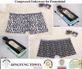2015 Promotional Gift Fashion Compressed Traveling Printed Boxer Underwear Df-2025