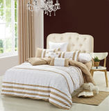 Champagne Gold Chain Embroidery 4 Pieces Bedding Sets