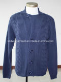 Men Knitted Sweater Clothes in Round Neck Long Sleeve (10-0486)