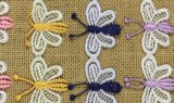 High Quality Butterfly Embroidery Lace Water Soluble Trim