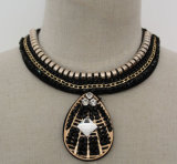 Fashion Charm Crystal Choker Collar Pendant Jewellery Necklace (JE0025)