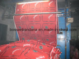 Factory OEM Produce Customized Logo Print Red Cotton Bandanna Headwear