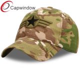 100% Cotton Ripstop Military Baseball Cap   with 3D Embroidery