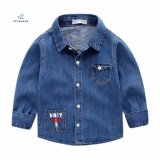 Popular Blue Boys' Embroidery Long Sleeve Denim Shirt by Fly Jeans