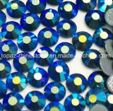 2018 Newest Hot Selling 5A Capri Bluse Ab Hot Fix Rhinestone Glass Crystal Copy Preciosa Stone (HF-ss20capri blue ab)