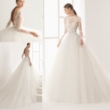 Katywell Long Sleeve Lace Sash Ladies Bridal Gowns Wedding Dress (RS003)