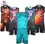 100% Polyester Sublimated Custom Camo Basketball Uniforms of Designs