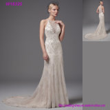 Factory Price Long Style Cap Sleeves Lace Bodice Wholesale Party Wedding Dress