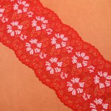 Red Color Fastness Above 3.5 Lace Fabric, Lace Trim