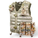 Tactical Mesh Vest with Magazine Pouches Camouflage Hunting Vest