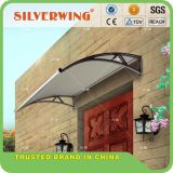 New Design Polycarbonate PC Door Canopy Awning with Water Gutter