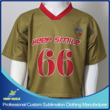Custom Sublimation Double Plies Shoulder Lacrosse Game Team Shirt