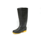 Rubber Rain Boots (Black upper/Yellow Sole) . Work Shoes