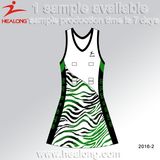 Healong Wave Image Sublimated Women Bodysuit Netball Skirts