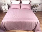 60-80% Cotton Embroidery Bed Sheets Pillowcase Three Sets