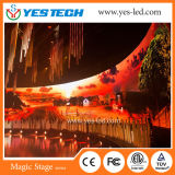 P4.8mm Stage Background LED Video Curtain (Could be Curved installation)