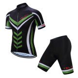 Custom Black Short Sleeves Sublimated Cycling Wear with Your Own Design