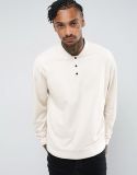 Custom Men's Oversized Sweatshirt with Buttons