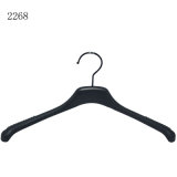 Manufature Black Wholesale Custom Anti Slip Female Dress Plastic Hangers