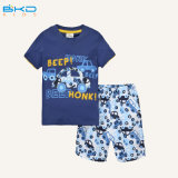 Short Sleeve Baby Garment Blue Color Infant Wear Set