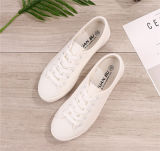 White Canvas Lace Casual Shoes (YZ93)
